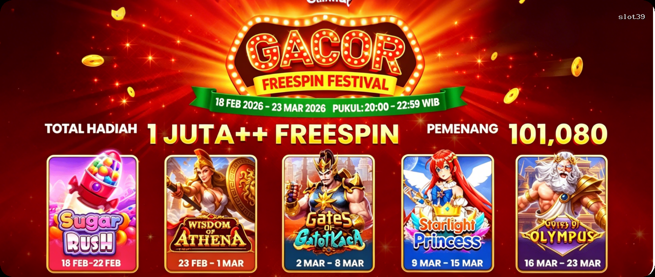 Login slot39 Sekarang Bonus Melimpah
